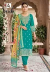 Vadi By Alok Suit Jacquard With Hand Work Dress Material 